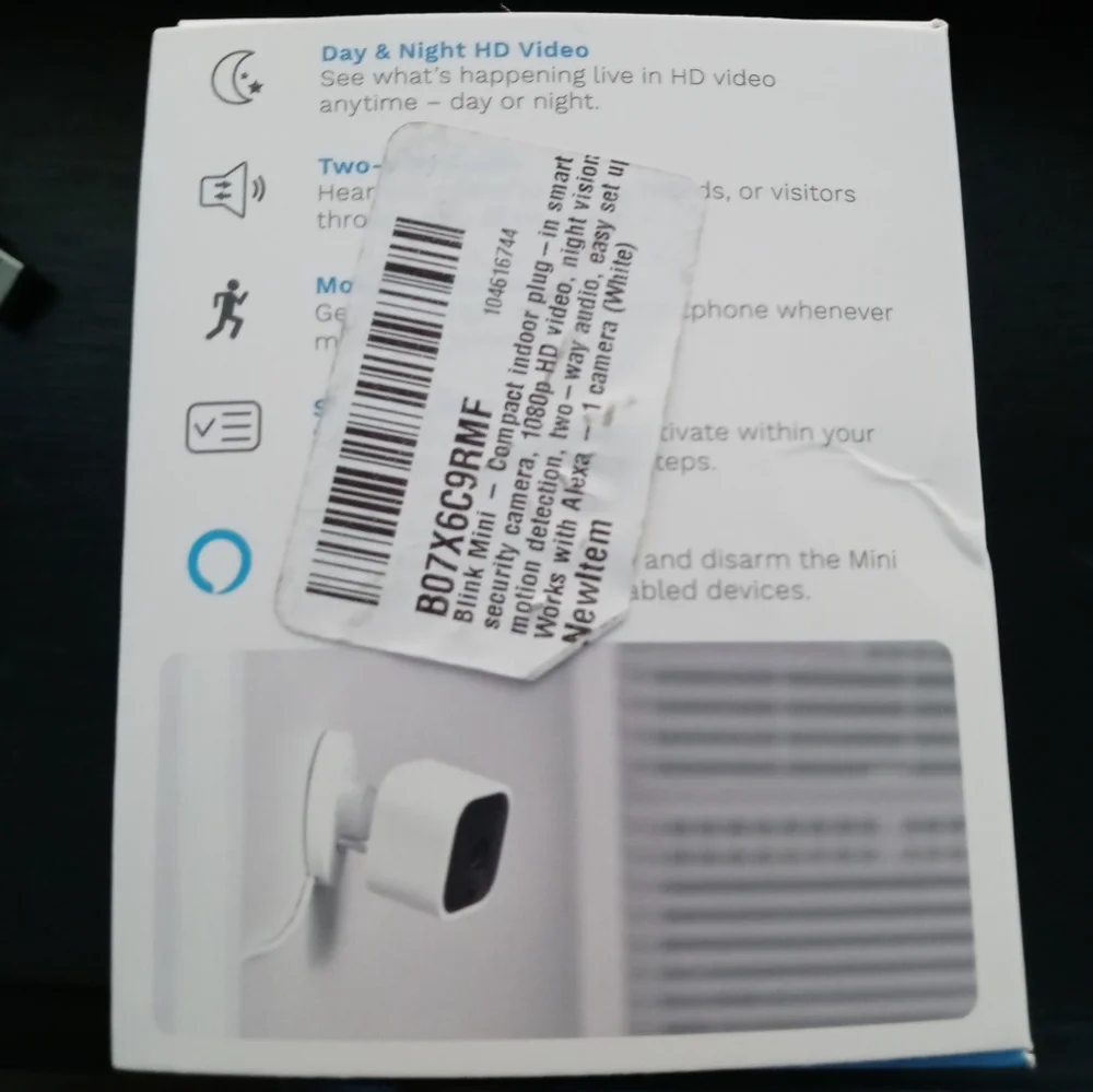 COPY - NEW!!!Blink Mini Indoor Plug in Smart Security Camera